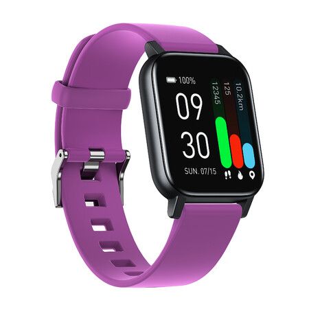 Smart Watch for Android and iPhone, GTS1 Fitness Tracker Health Tracker IP68 Waterproof Smartwatch for Women Men,Purple