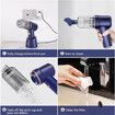 Handheld Vacuum and Air Duster, Wet/Dry Use, Portable Vacuum with Multiple Nozzles and Floor Brush for Vehicle/Home/Office