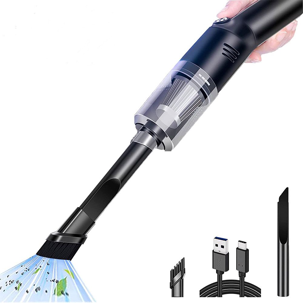 Mini Portable High Power Car Vacuum, Cordless Hand Vacuum, Rechargeable Cordless Hand Vacuum, Handheld Vacuum for Car/Desk