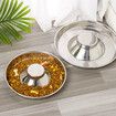 Stainless Steel Puppy Bowl Cat Dog Puppy Pet Slow Feeder Bowl Preventing Indigestion Eco-Friendly Durable Bowl Water Feeder 30cm