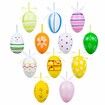 Hanging Easter Eggs Plastic Easter Ornaments Easter Decoration Random Styles(24 Pcs)