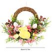 Easter Egg Wreath Hanging Front Door Easter Decoration Simulation Garland