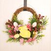 Easter Egg Wreath Hanging Front Door Easter Decoration Simulation Garland