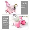 Cat Boots for Cat Only, Anti-Scratch Adjustable prickly Anti-off shoes for Cat Silicone for Cats of All Sizes for Bathing and Shaving (Pink)