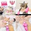 Cat Boots for Cat Only, Anti-Scratch Adjustable prickly Anti-off shoes for Cat Silicone for Cats of All Sizes for Bathing and Shaving (Pink)