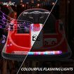 Kids Bumper Car RC Electric Ride On Toy Remote Control Race Vehicle Music LED 360 Degree Spin Steering Wheel Twin Motor DIY Stickers Red