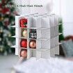 Christmas Ornament Storage Box   Hold 64 Christmas Balls Holiday Ornaments Xmas Holiday Ornament Storage Cube Organizer Christmas Chest with Dividers