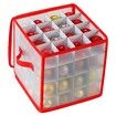 Christmas Ornament Storage Box   Hold 64 Christmas Balls Holiday Ornaments Xmas Holiday Ornament Storage Cube Organizer Christmas Chest with Dividers