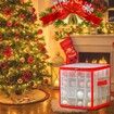 Christmas Ornament Storage Box   Hold 64 Christmas Balls Holiday Ornaments Xmas Holiday Ornament Storage Cube Organizer Christmas Chest with Dividers