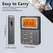 Portable AM FM Radio Emergency Weather Alert Radio Transistor Radio with Excellent Reception, Digital LED Lock Screen, Station Preset, Alarm Clock, Earphone Jack