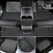 Manan Tesla Model Y Floor Mats Rear Front Trunk Toolbox Liner 3D Car Carpets