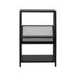 Levede Small Bookshelf 3-Tier Storage Organizer Rack Bookcase Steel Display File