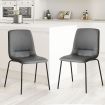 Levede 4x Dining Chairs Kitchen Table Chair Lounge Room Padded Seat PU Leather