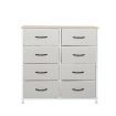 Levede Storage Cabinet Tower Chest of Drawers Dresser Tallboy 7 Drawer Beige