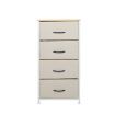 Levede Storage Cabinet Tower Chest of Drawers Dresser Tallboy 8 Drawer Beige