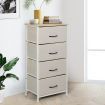 Levede Storage Cabinet Tower Chest of Drawers Dresser Tallboy 8 Drawer Beige