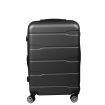 Slimbridge 20 inches Expandable Luggage Travel Suitcase Trolley Case Hard Set Black