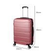 Slimbridge 24 inches Expandable Luggage Travel Suitcase Trolley Case Hard Rose Gold