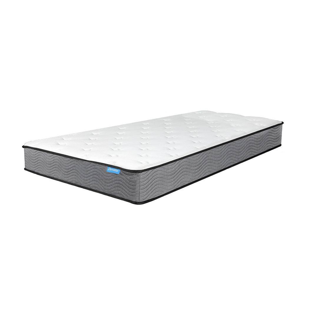 Dreamz Spring Mattress Pocket Bed Top Coil Sleep Foam Extra Firm Single 23CM