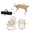 Levede Folding Camping Table Chair Set Portable Picnic Outdoor Egg Roll BBQ Desk