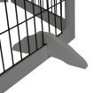 PaWz 6 Panels Pet Dog Playpen Puppy Exercise Cage Enclosure Fence Indoor Grey