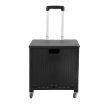 Folding Shopping Trolley Cart Portable Rolling Grocery Basket  Wheel Black