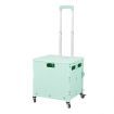 Folding Shopping Trolley Cart Portable Rolling Grocery Basket  Wheel Green