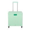 Folding Shopping Trolley Cart Portable Rolling Grocery Basket  Wheel Green