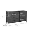 Levede Storage Cabinet Tower Chest of Drawers Dresser Tallboy 5 Drawer Grey