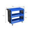 Traderight Portable Tool Trolley Cart Workshop Trolly Blue 150KG Maxload