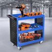 Traderight Portable Tool Trolley Cart Workshop Trolly Blue 150KG Maxload