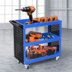 Traderight Portable Tool Trolley Cart Workshop Trolly Blue 150KG Maxload