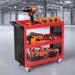 Traderight Portable Tool Trolley Cart Workshop Trolly Red  150KG Maxload