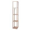 EMITTO LED Floor Lamp with Storage Shelf 3 Tier Standing Reading Corner Light