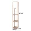 EMITTO LED Floor Lamp with Storage Shelf 3 Tier Standing Reading Corner Light