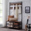 3 Tier Entryway Coat Shoe Rack and Storage Shelves