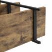 4 Tier Industrial Style Bookshelf Dark Brown