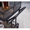 Drink Trolley Wood and Metal Bar Carts Vintage Grey