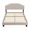 BEF02 Double Size Bed Frame Base Mattress Platform Beige