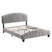 Double Size Shell-Style Bed Frame Base Mattress Platform BEF04 Grey