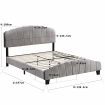 Double Size Shell-Style Bed Frame Base Mattress Platform BEF04 Grey