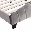 Queen Size Shell-Style Bed Frame Base Mattress Platform BEF04 Grey