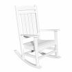 EHOMMATE HDPE Rocking Chair Outdoor Indoor Patio Lounge Seat White