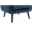 Mid Century Modern Tub Chair with Upholstered Cushion Blue