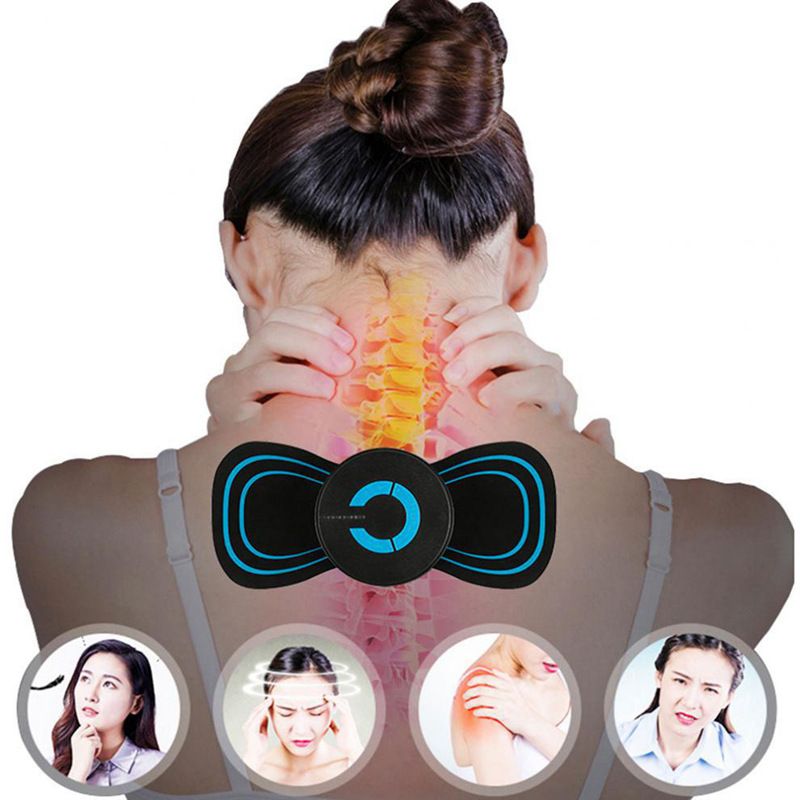 Mini Neck Stretcher Electric Massager 6 Modes Portable Cervical Massage Decompression Back Massager Muscle Machine