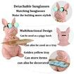 Bulldog Statue Key Bowl for Entryway Table Resin Storage Tray Modern Style Decorations for Home Table-Pink