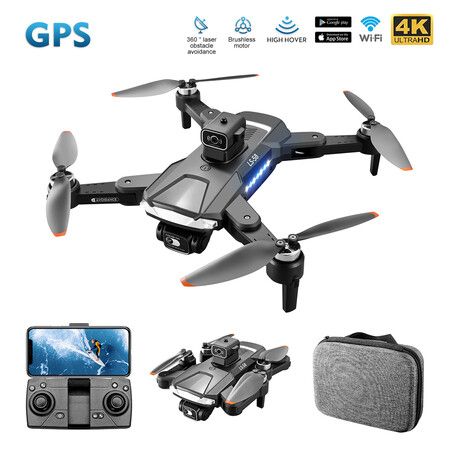 GPS 5G WIFI FPV With 4K HD Camera 25mins Flight Time Brushless Foldable RC Drone Quadcopter obstacle avoidance Dual Batteries