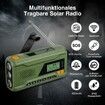 Crank Radio with Mobile Phone Charging Function Solar DAB FM Solar Radio for Hiking, Camping, Outdoor