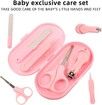 Baby Nail Clippers Kit, Newborn Manicure Pedicure Clipper File with Case