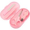 Baby Nail Clippers Kit, Newborn Manicure Pedicure Clipper File with Case